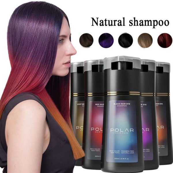 Polar Hair Instant Dye Shampoo, Polar Hair Care, Hair Care Shampoo 200ml NEW - Image 3