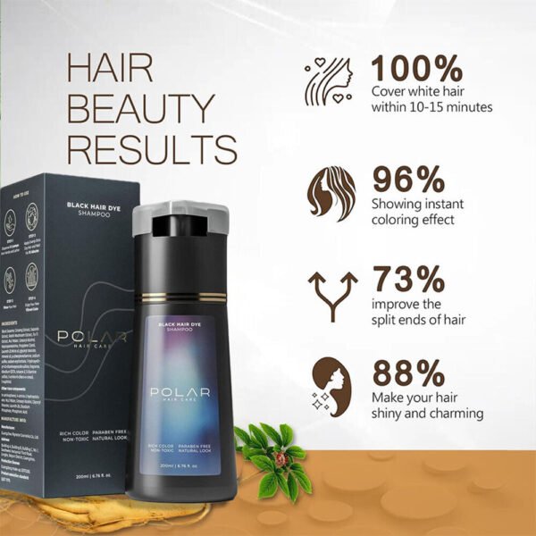 Polar Hair Instant Dye Shampoo, Polar Hair Care, Hair Care Shampoo 200ml NEW - Image 9